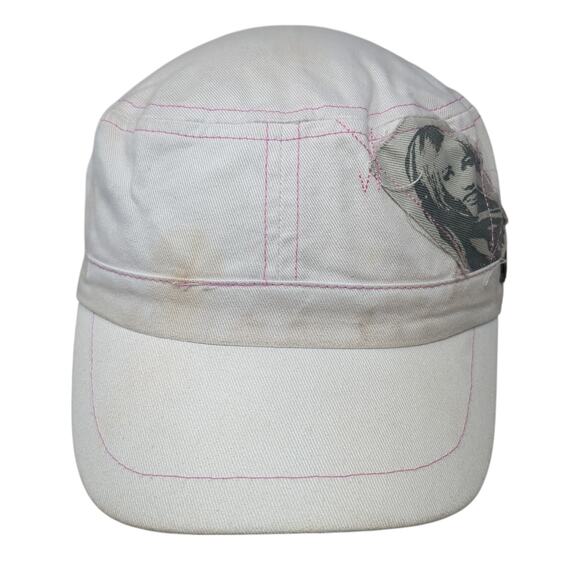 Hannah Montana Fitted Cadet Army Cap Hat White One Size Casual Outdoor - Picture 1 of 10